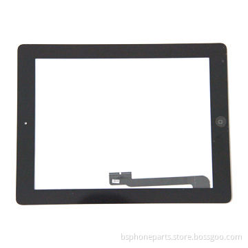 Original Touch Digitizer Screen with Home Button Flex and Adhesive, for iPad 3, Black